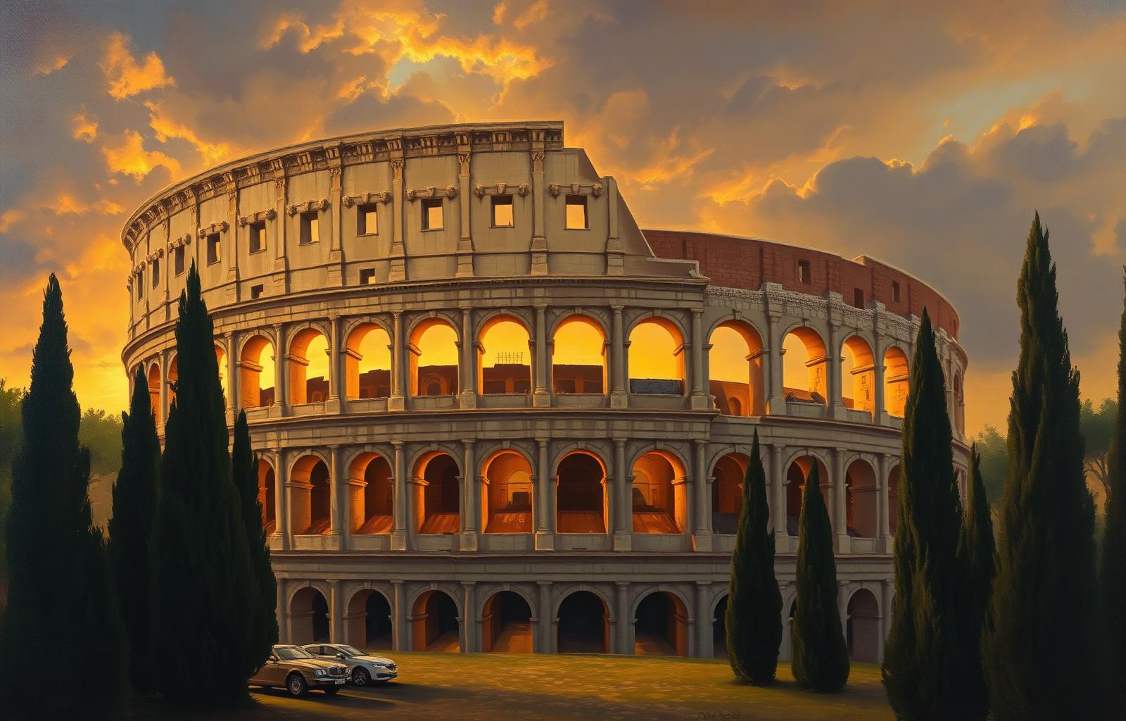 Colosseum at Sunset